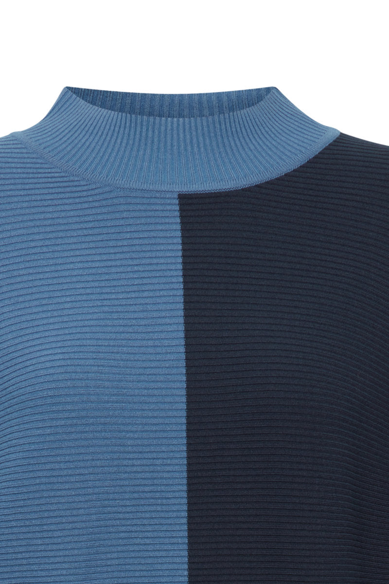 Morla two tone jumper, navy