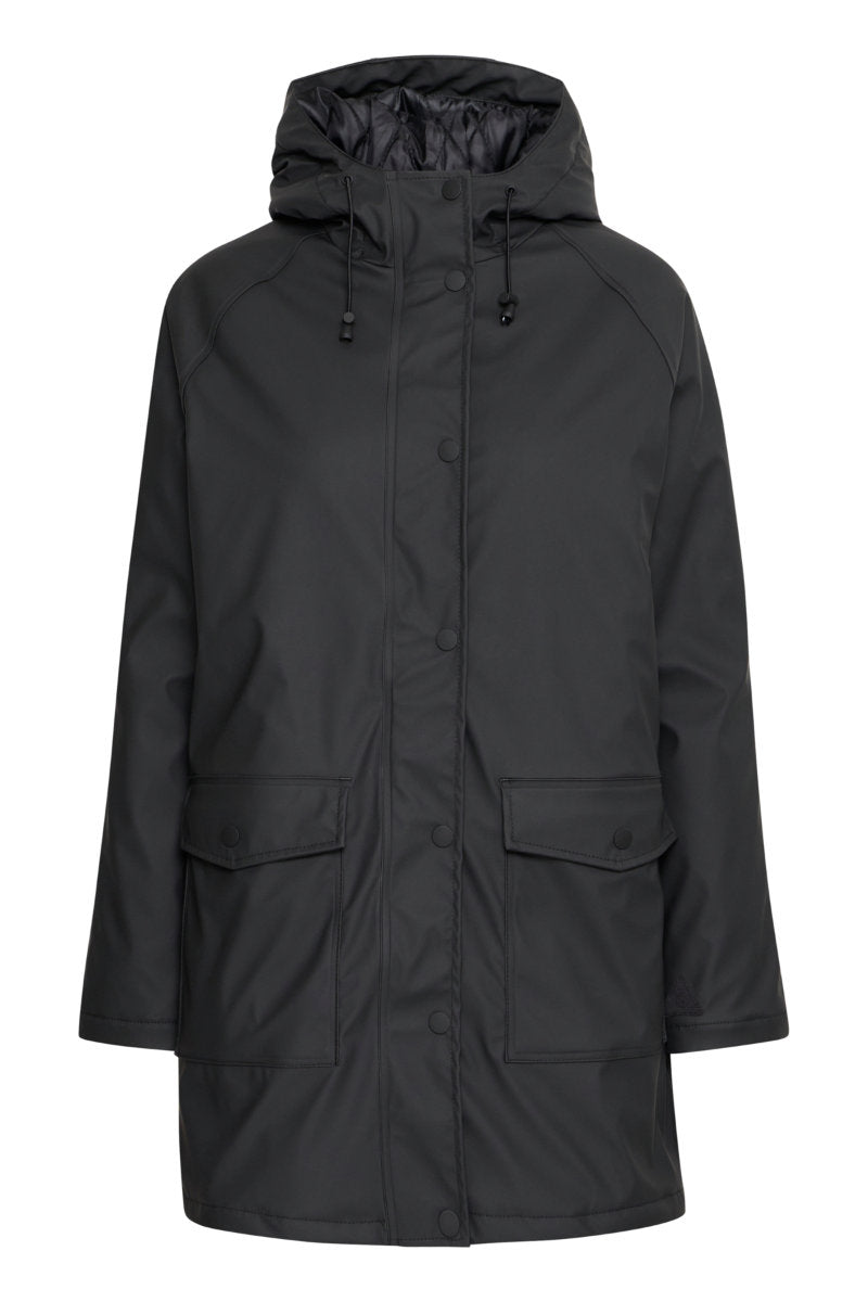 Avan lined raincoat, black