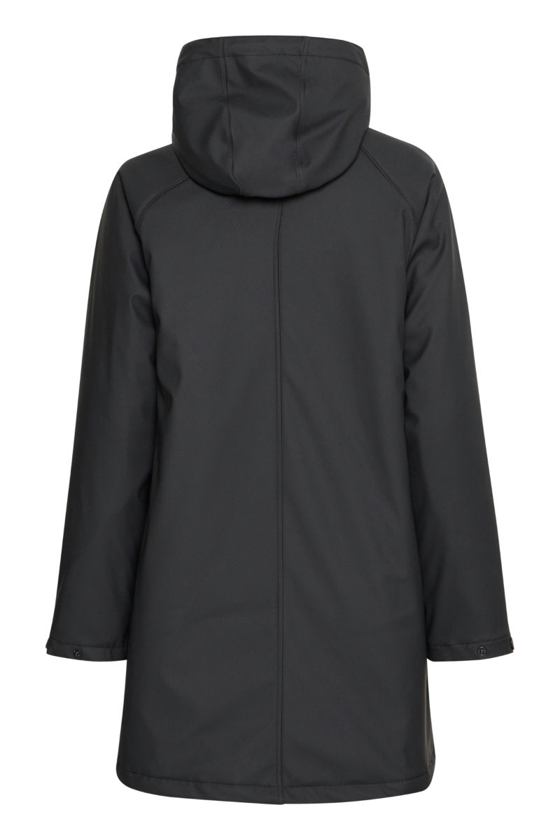 Avan lined raincoat black