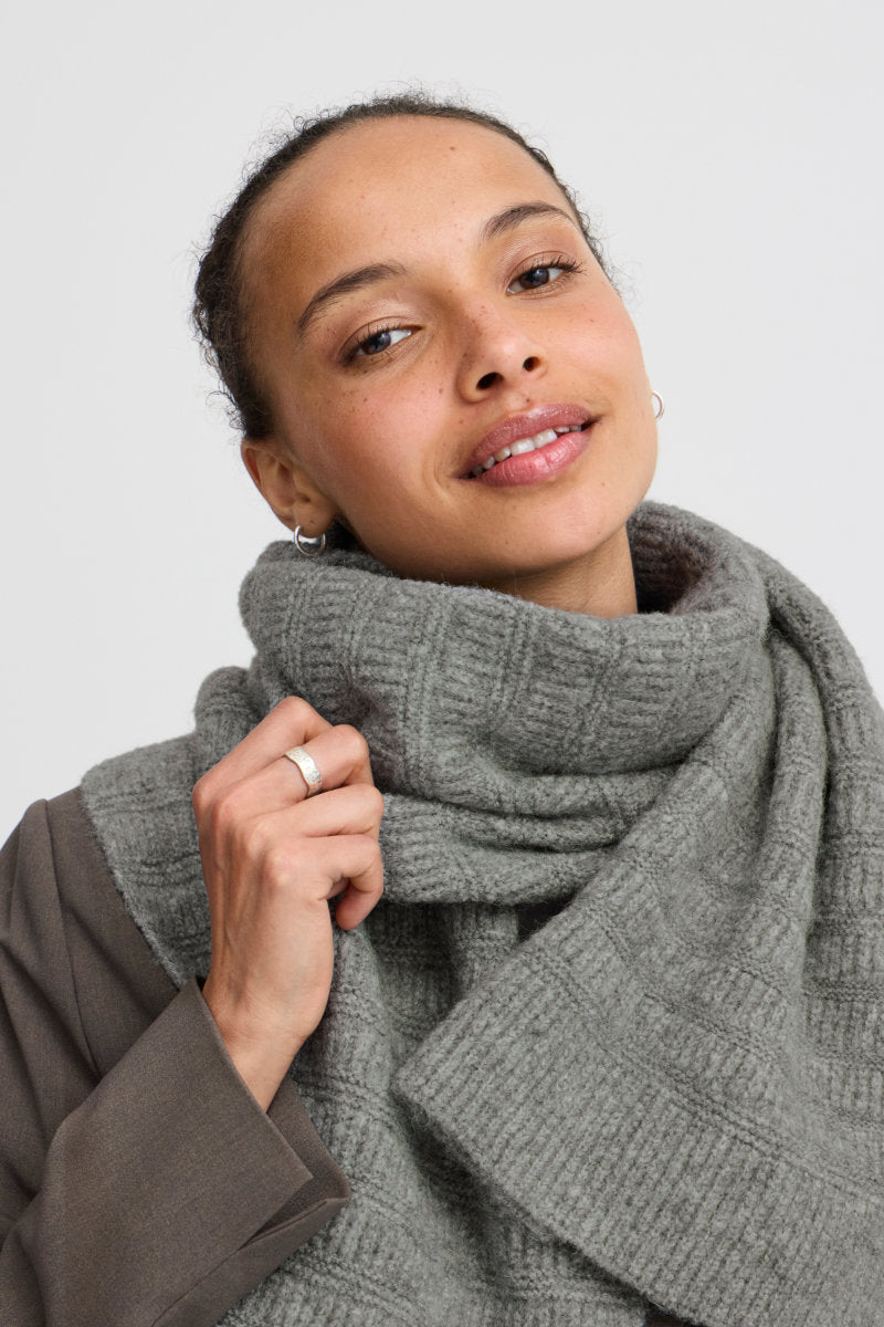 Wilk scarf, grey