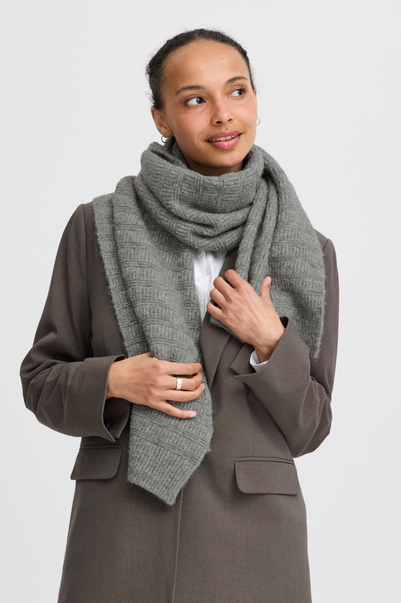 Wilk scarf, grey