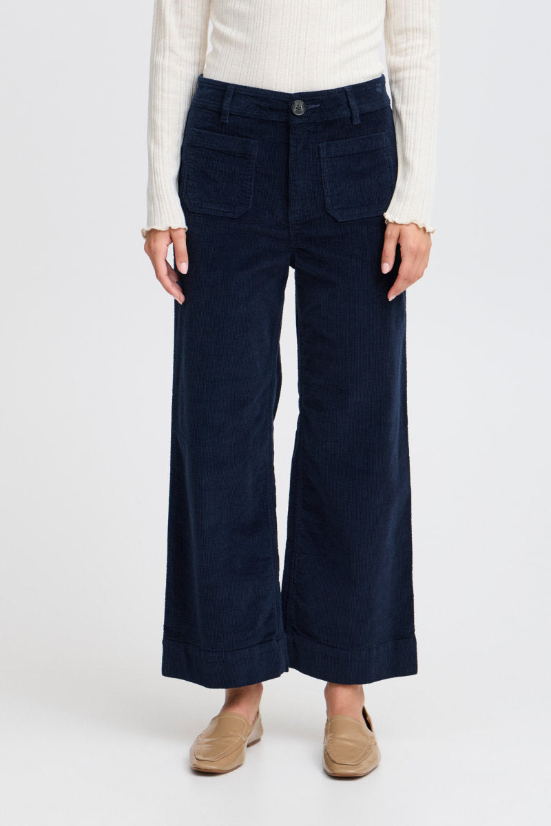 Dasik cropped trousers, navy