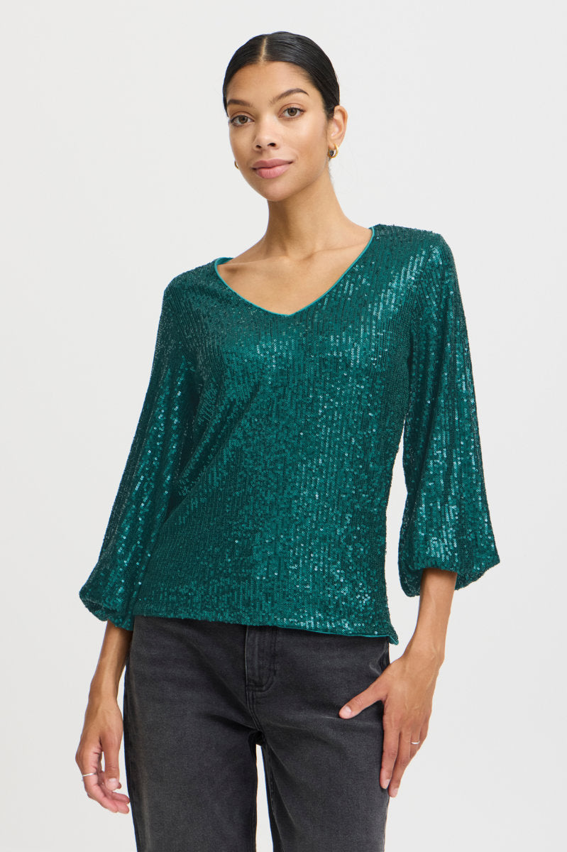 Solia top, green