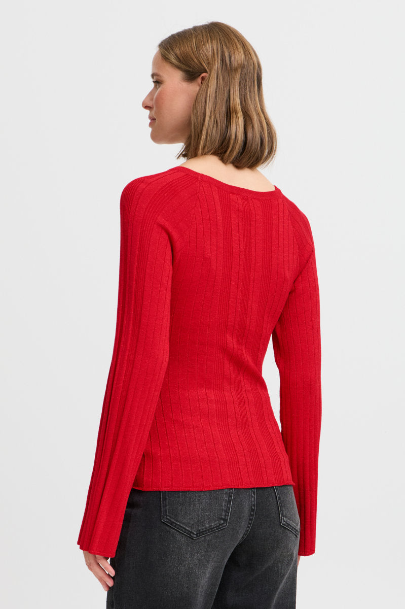 Mobbe sparkle top, red