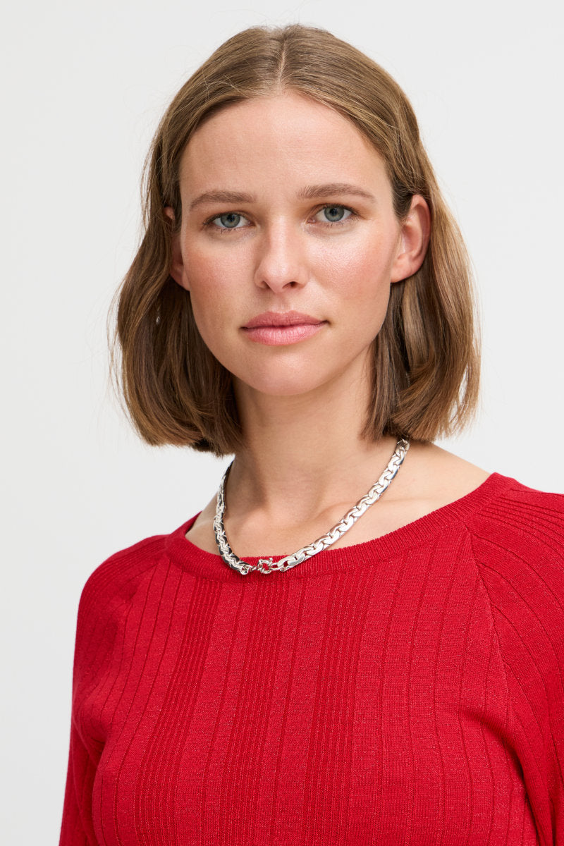 Mobbe sparkle top, red