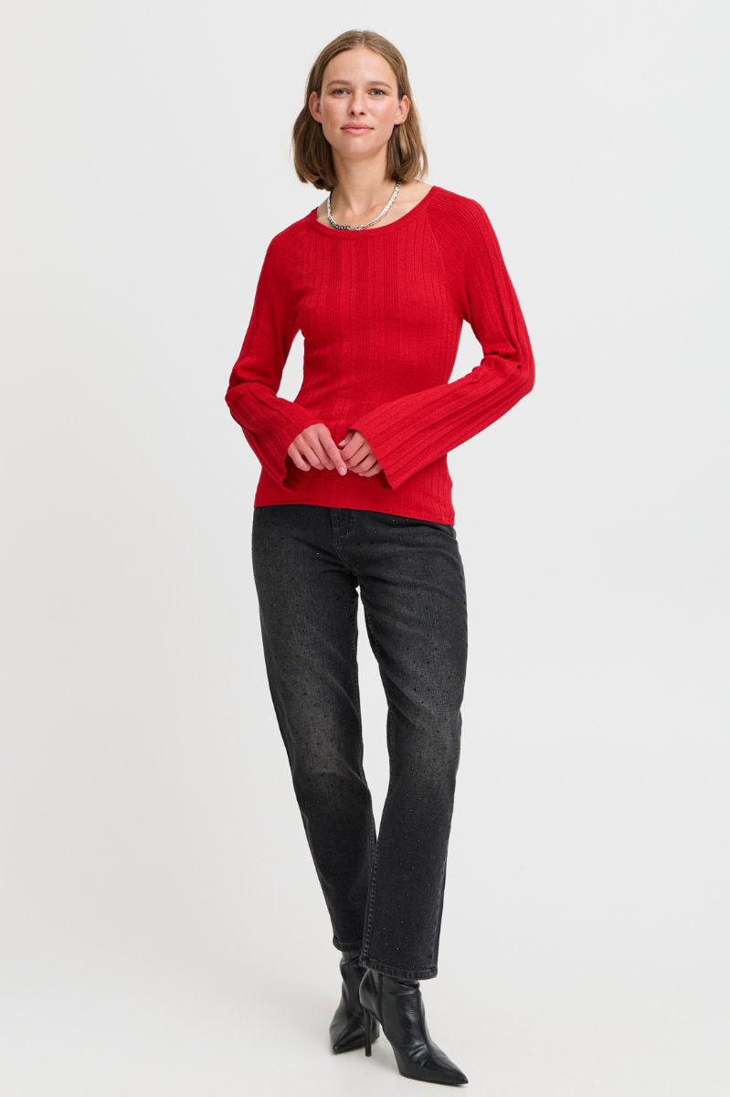 Mobbe sparkle top, red