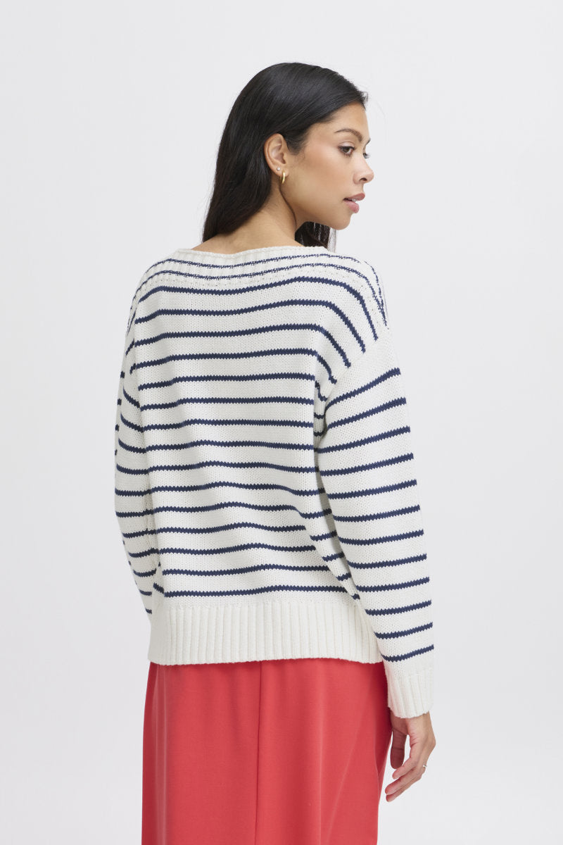 Nagla striped jumper, blue