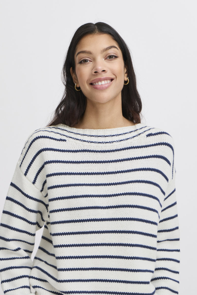 Nagla striped jumper, blue