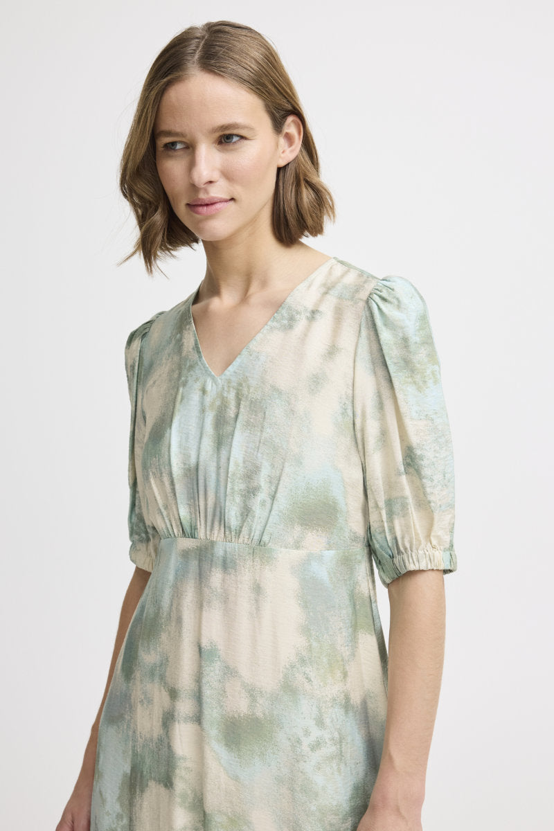 Ibine short sleeve dress, sage