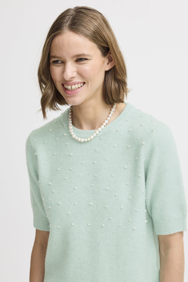 Ossy beaded jumper, green