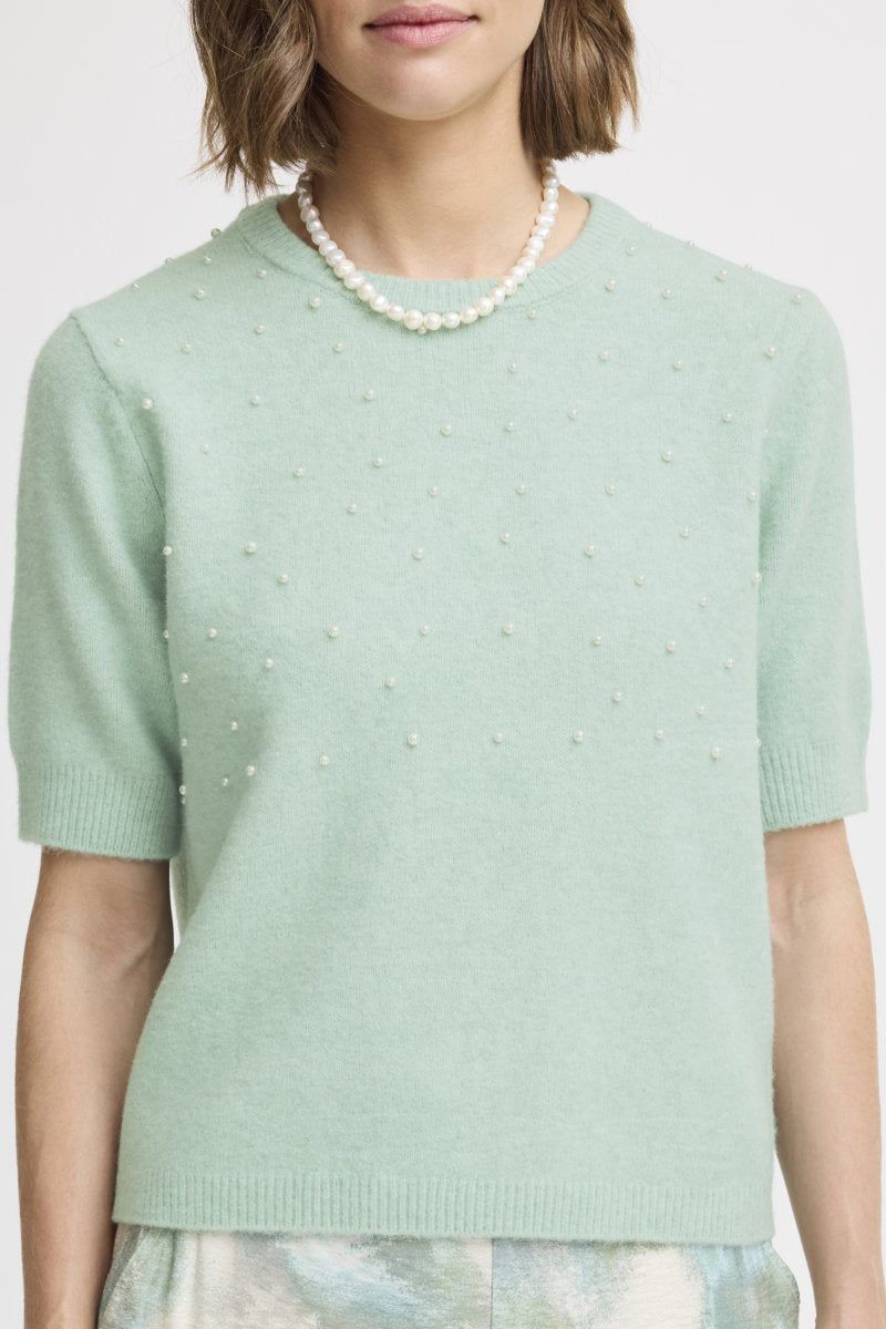 Ossy beaded jumper, green