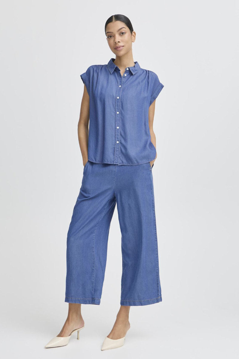 Kosmo shirt, mid denim