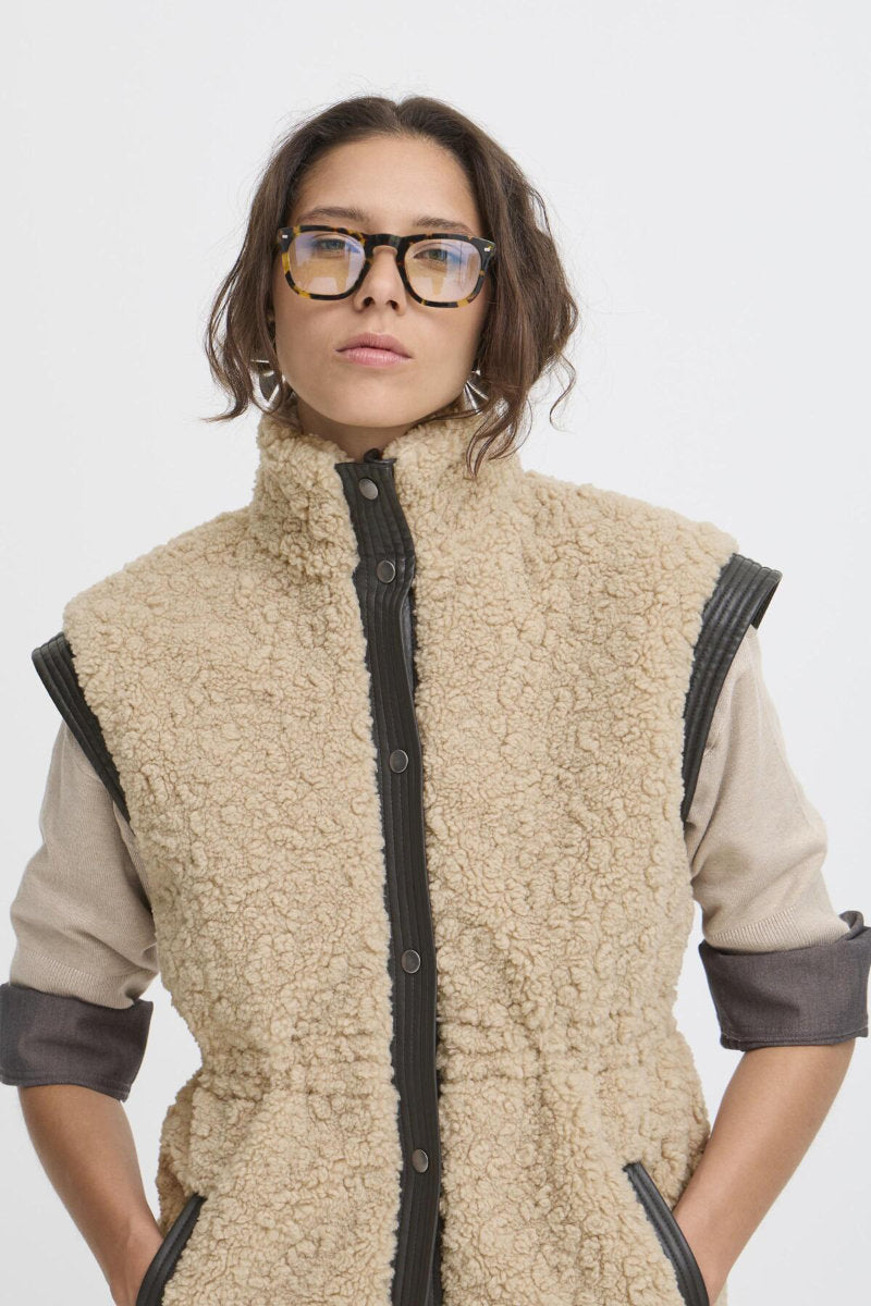 Anamaj gilet, stone