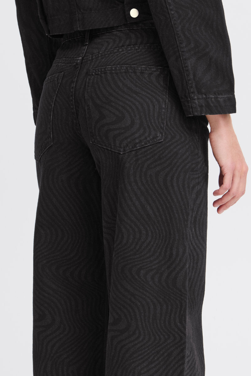 Lyssa jeans, black zebra
