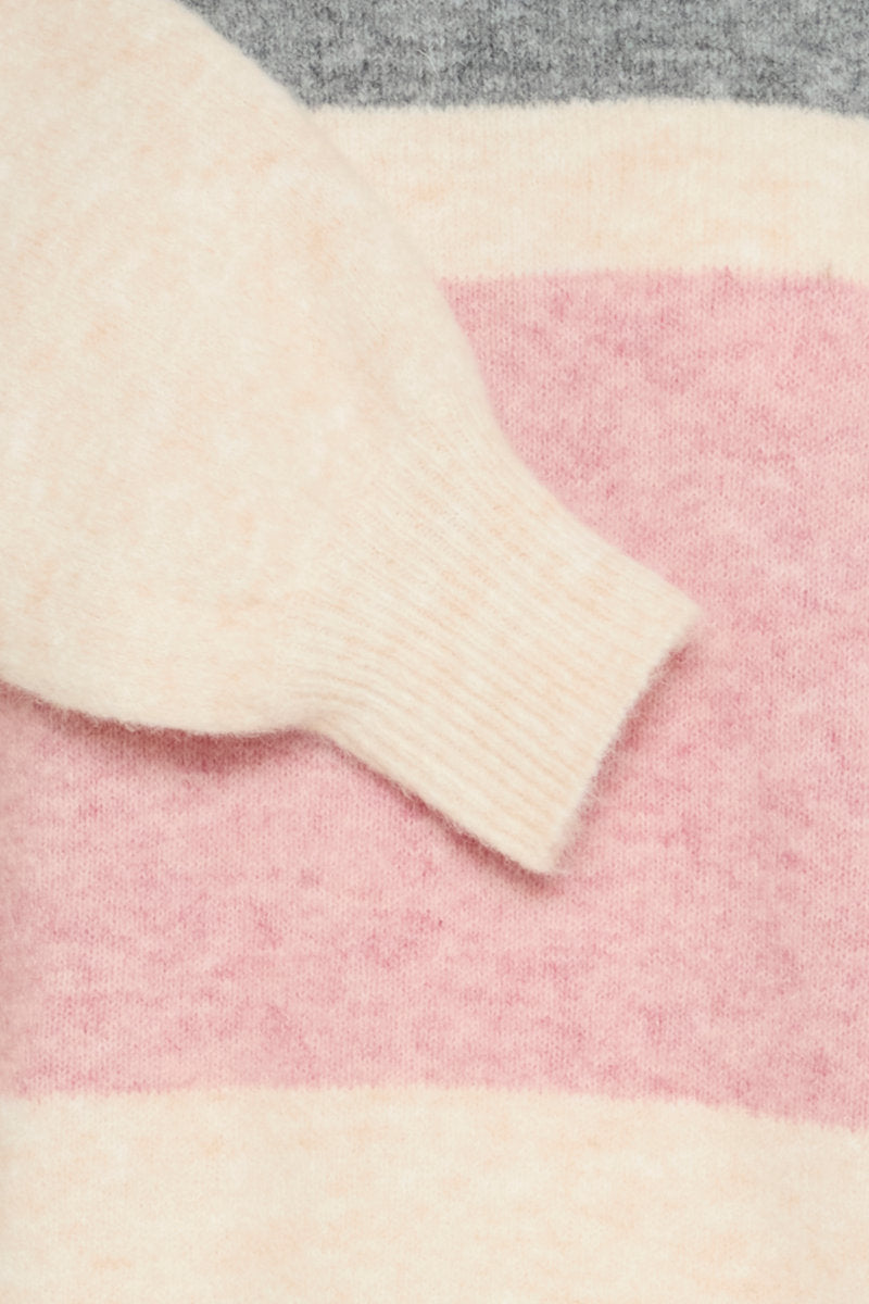 Omea stripe jumper, pink