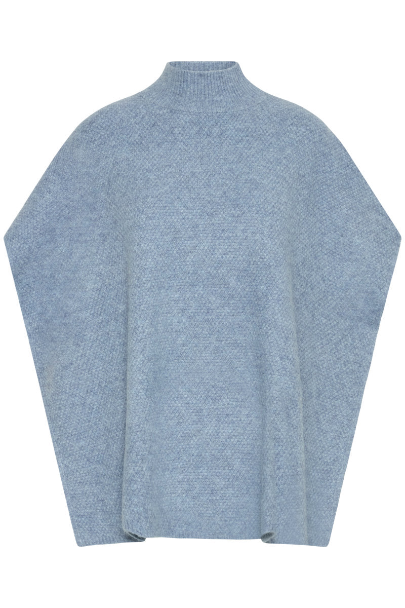 Vilko poncho, blue mix
