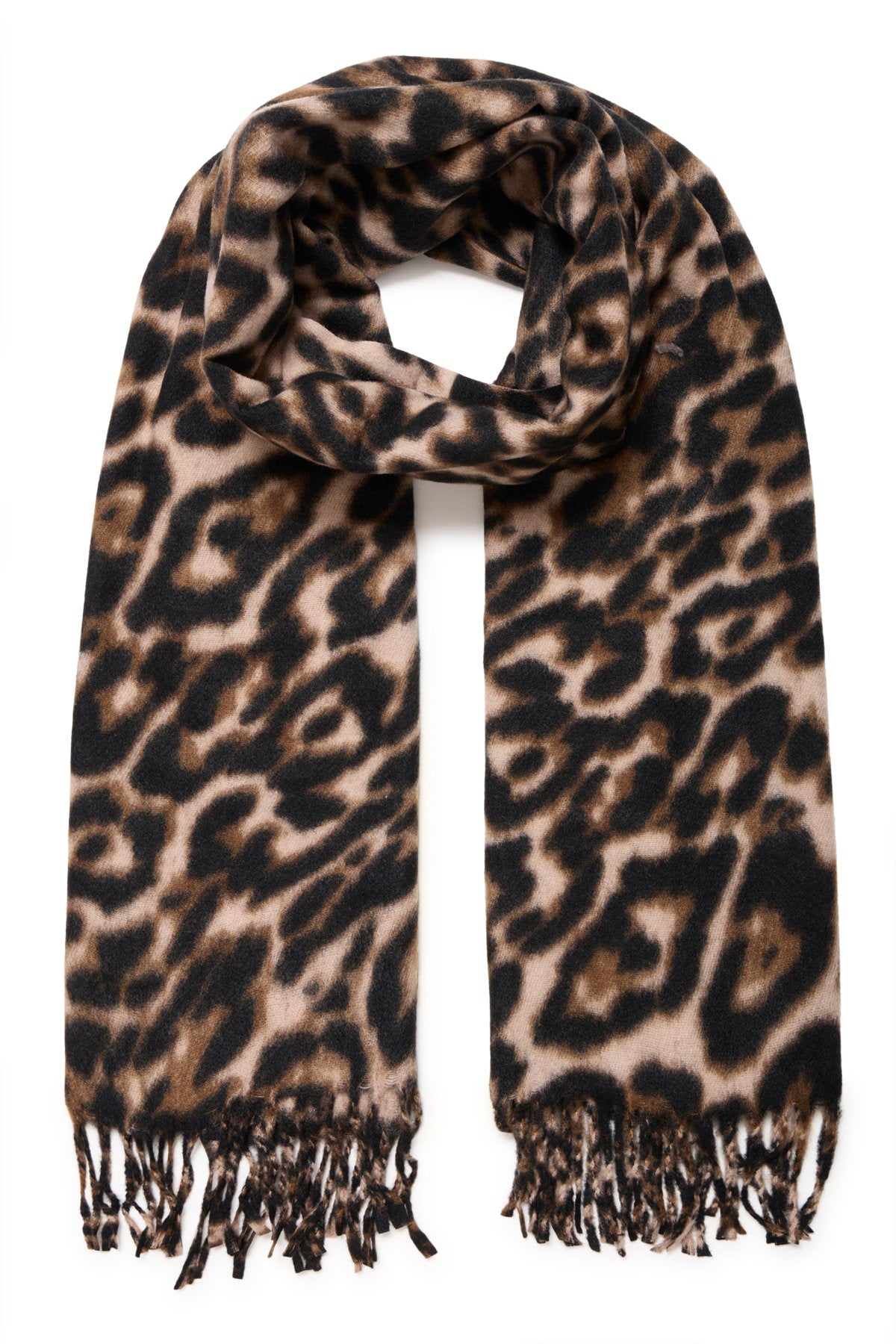 Weopard scarf, brown
