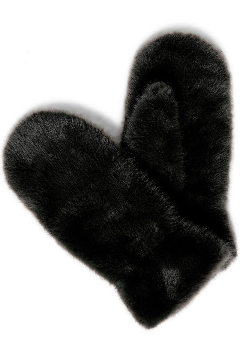 Wolfie mittens, black