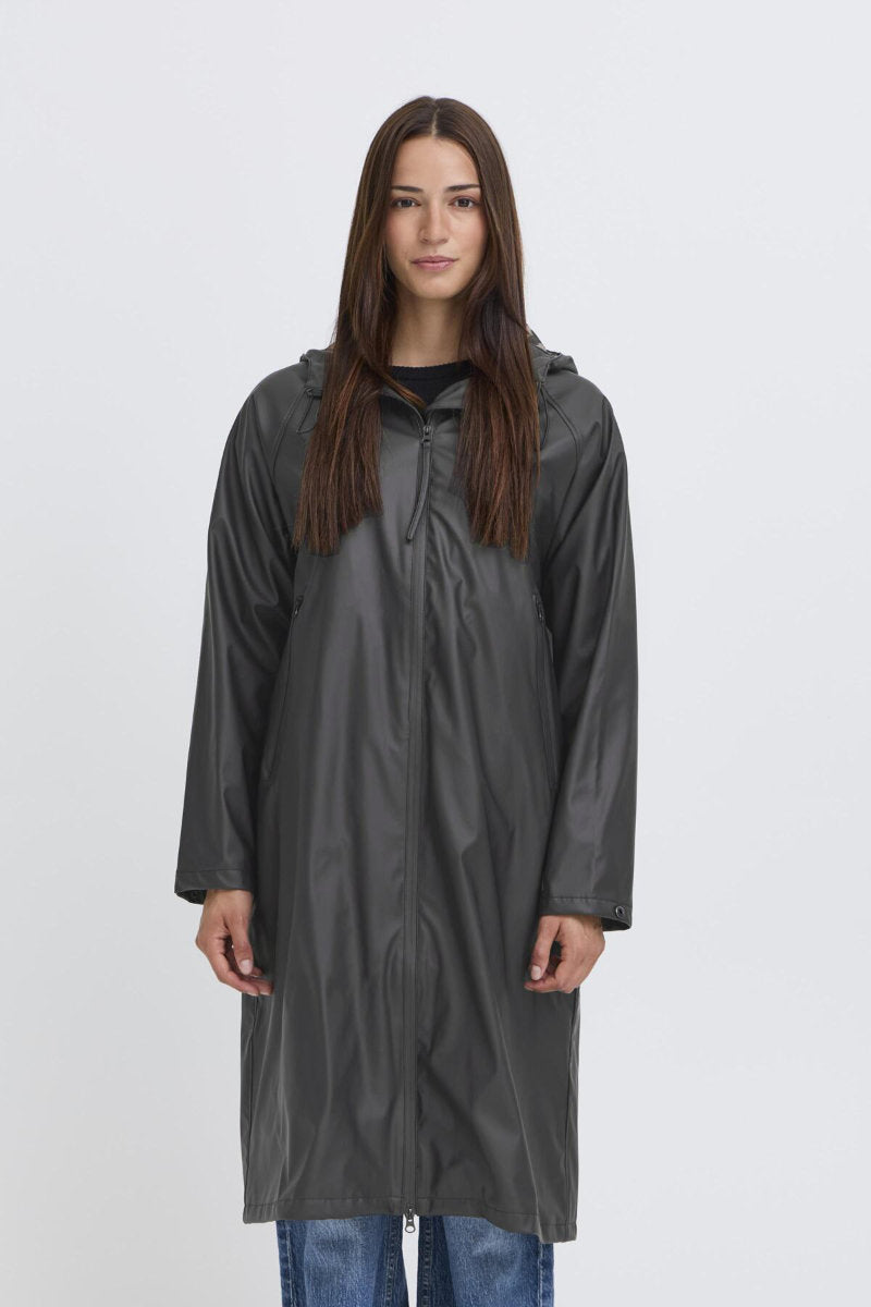 Avan lined coat, black