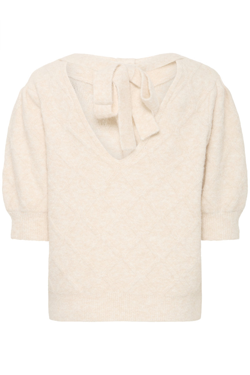 Omea bow jumper, brich