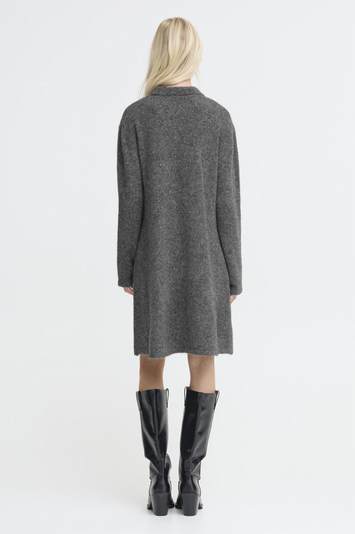 Omea polo dress, grey