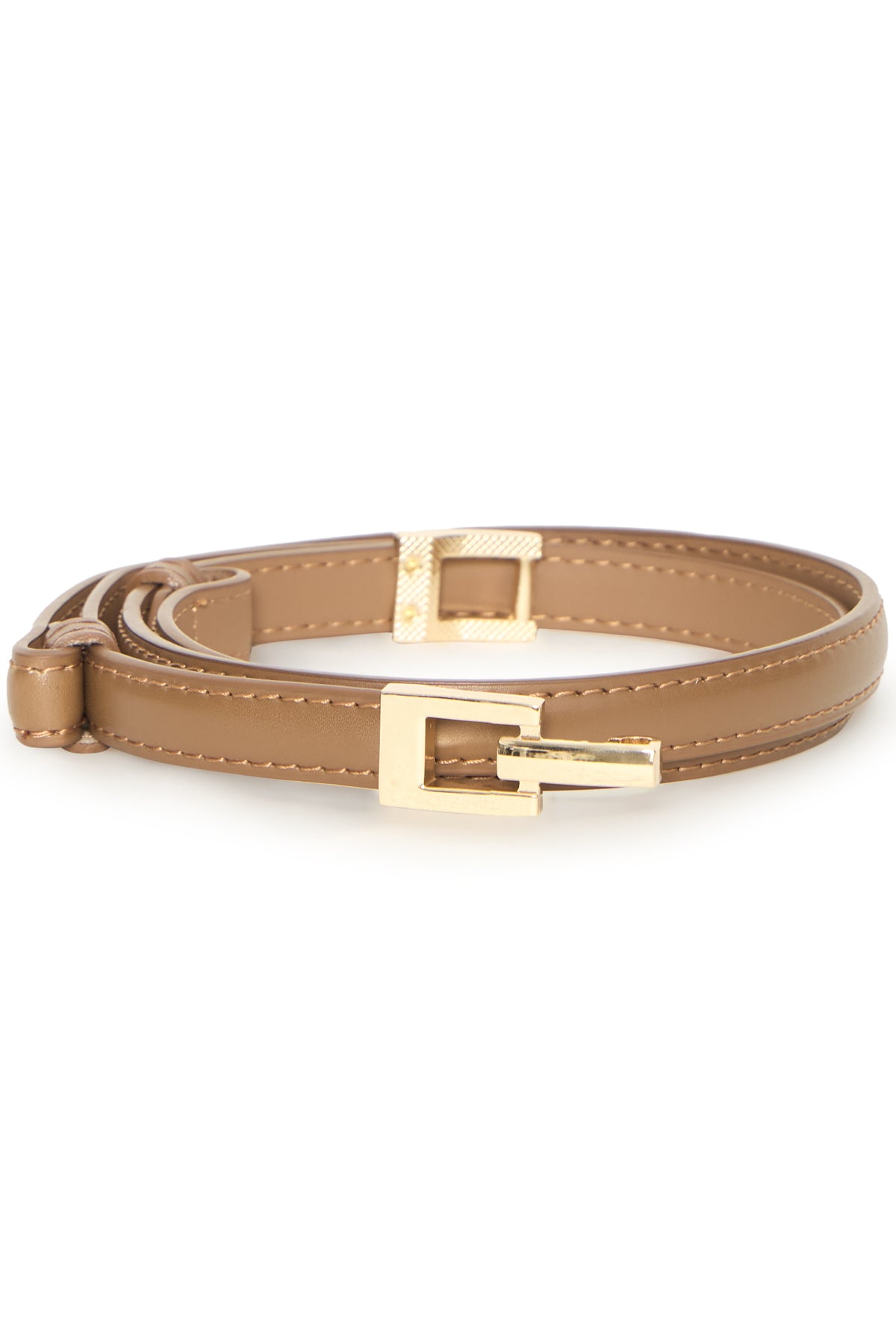 Vizana horsebit belt, toffee