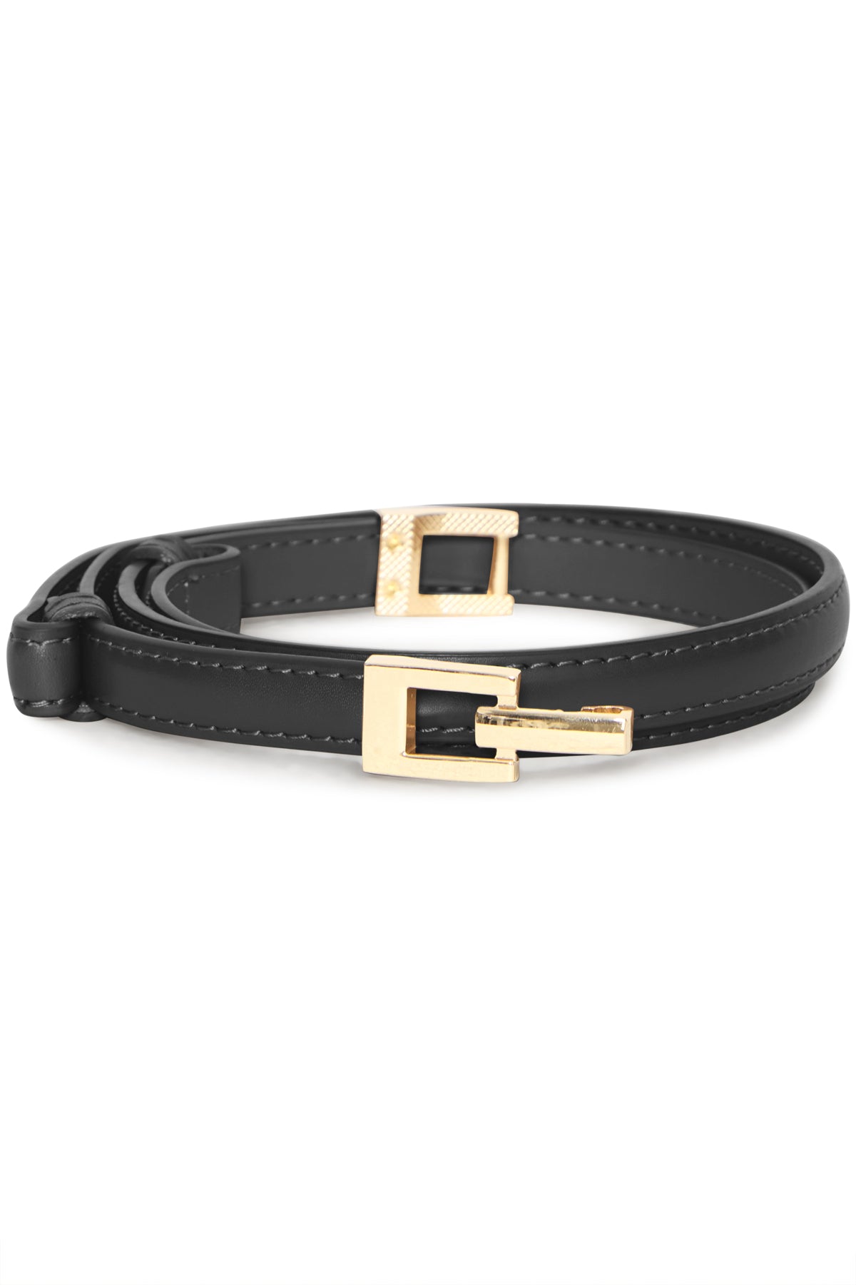 Vizana horsebit belt, black