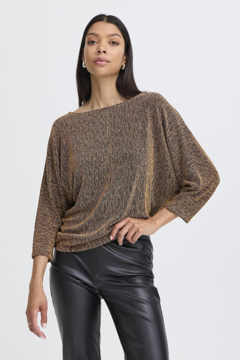 Shiloh batwing top, old gold