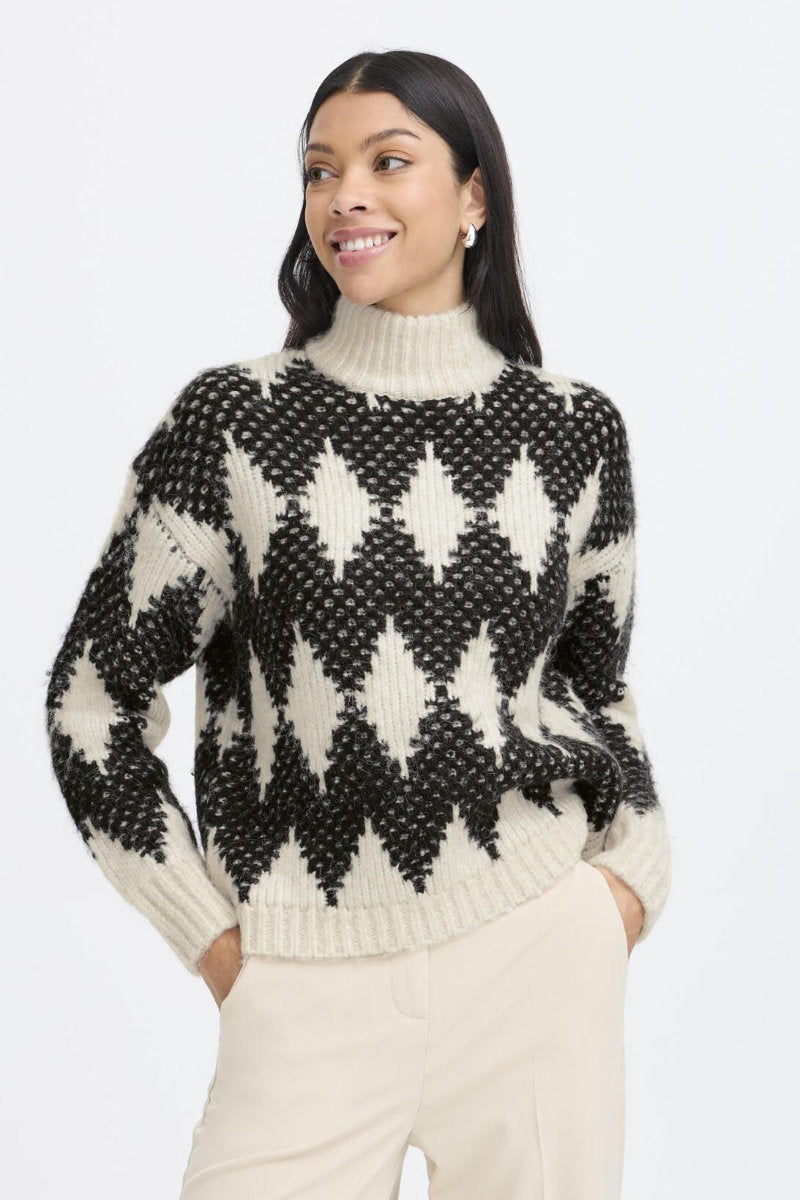 Omhu diamond jumper, birch