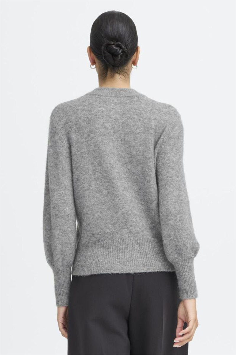 Omea gem cardi, pale grey