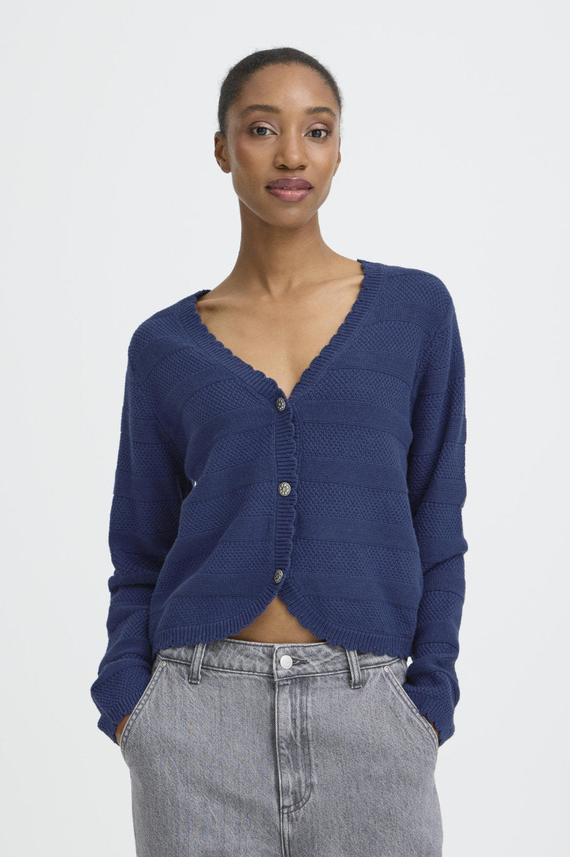 Mikala cardigan, light navy