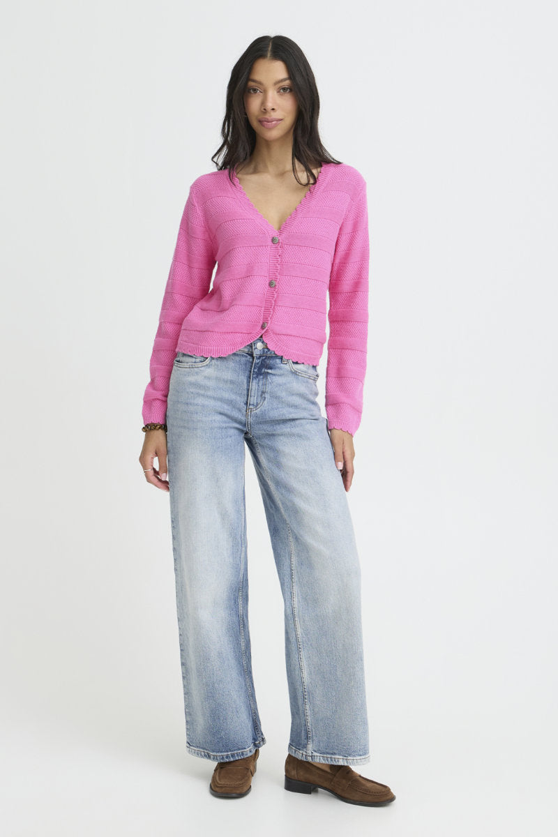 Mikala cardigan, bright pink