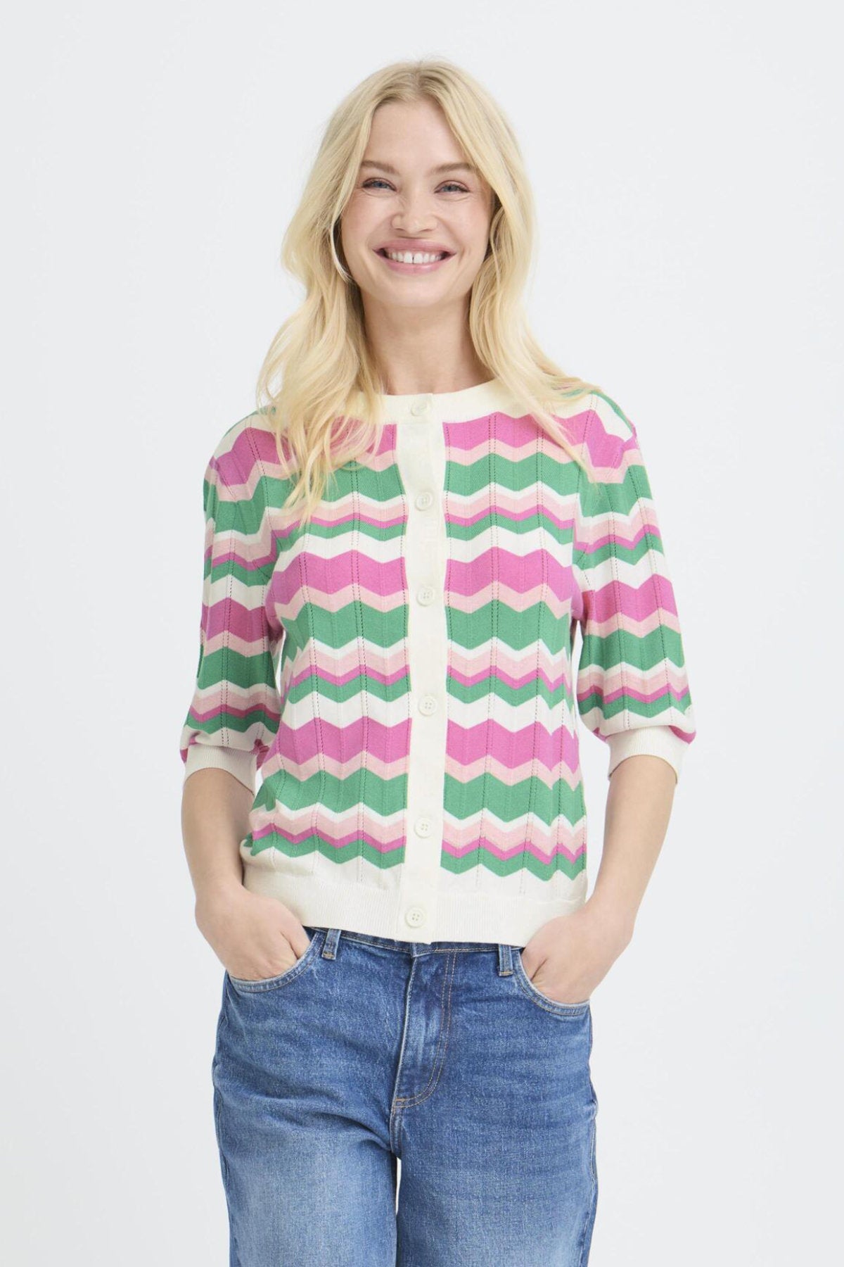 Morla cardigan, pink