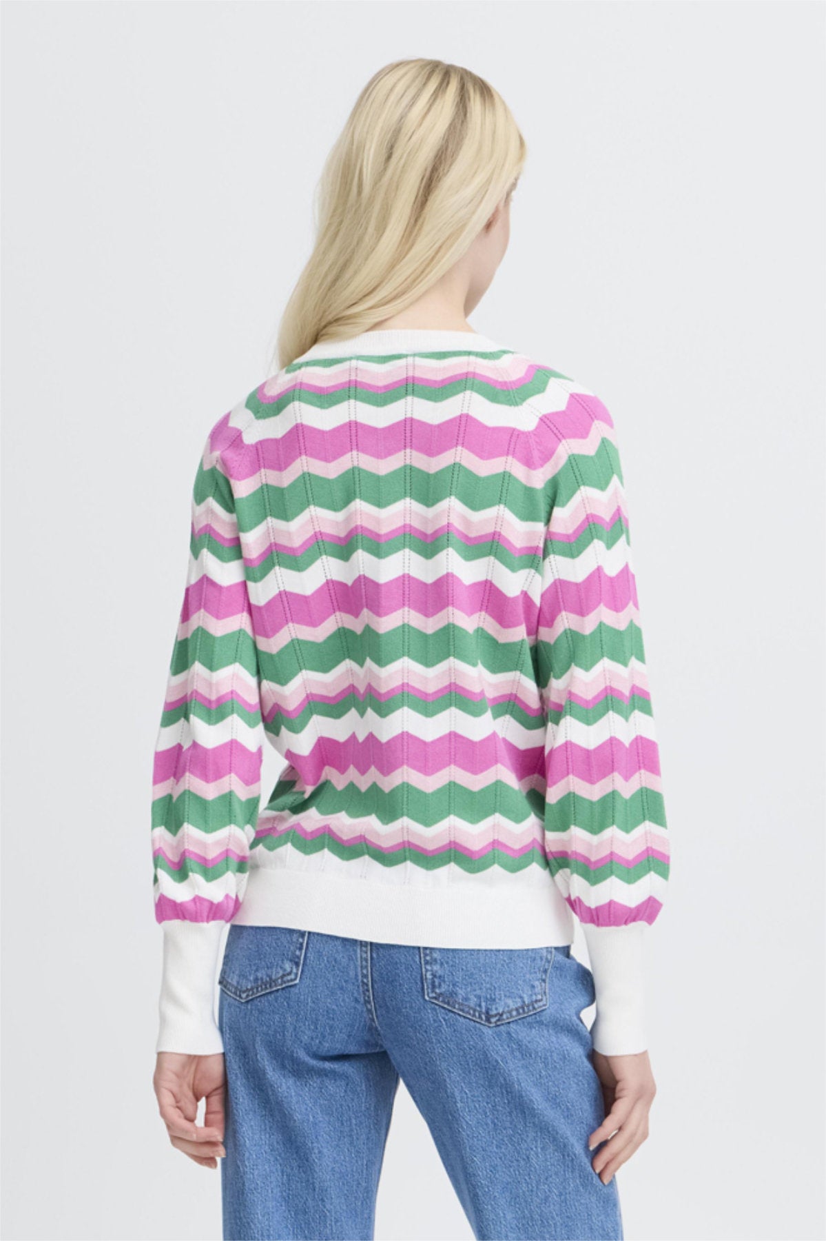 Morla zigzag jumper, pink