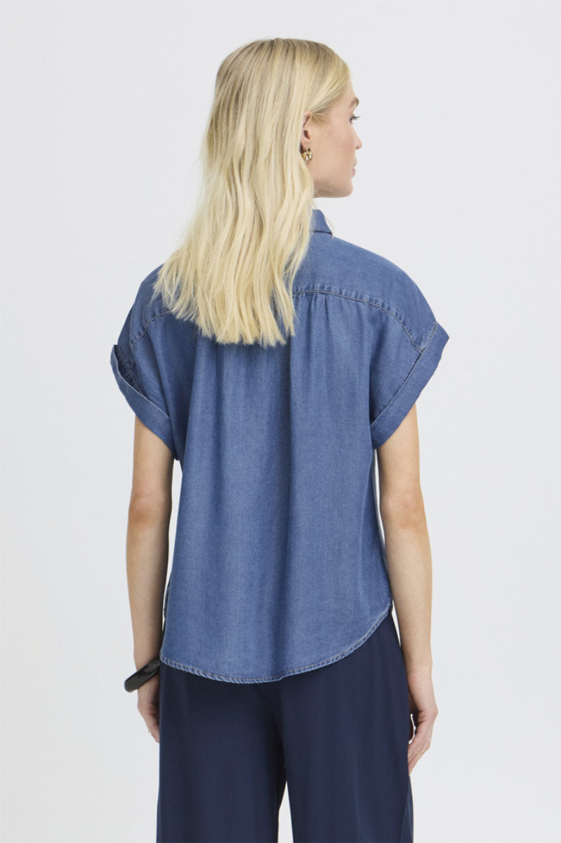 Kosmo shirt, mid blue