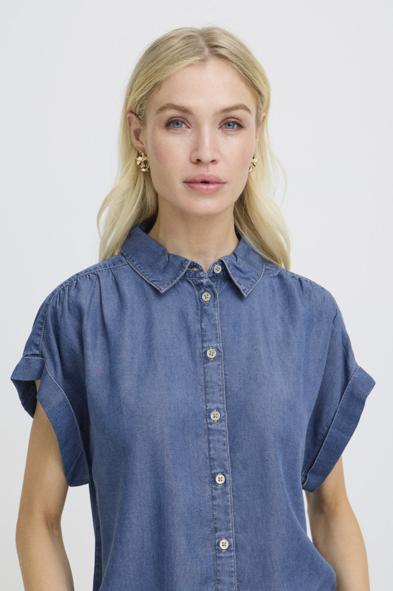 Kosmo shirt, mid blue