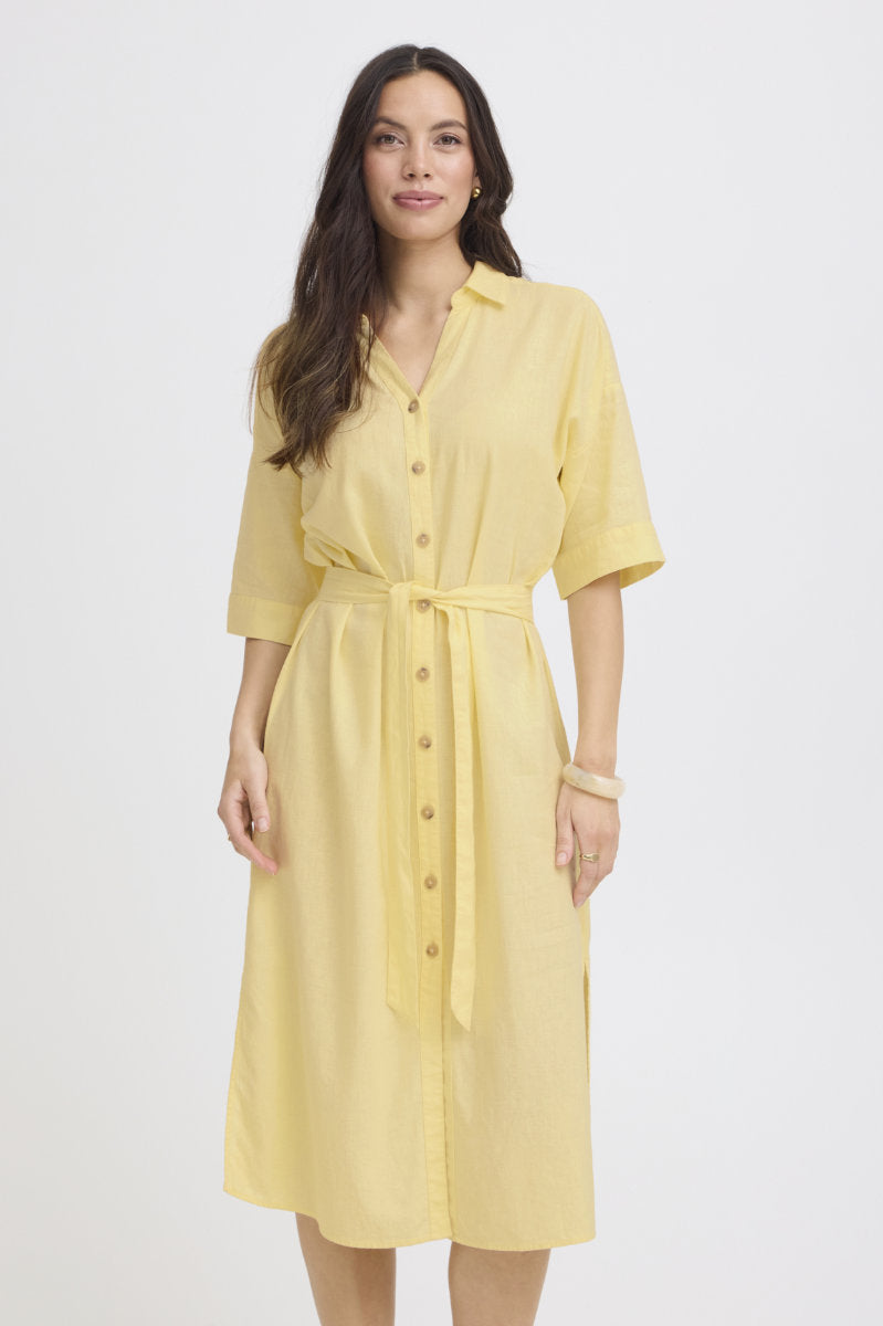 Falakka shirt dress, primrose
