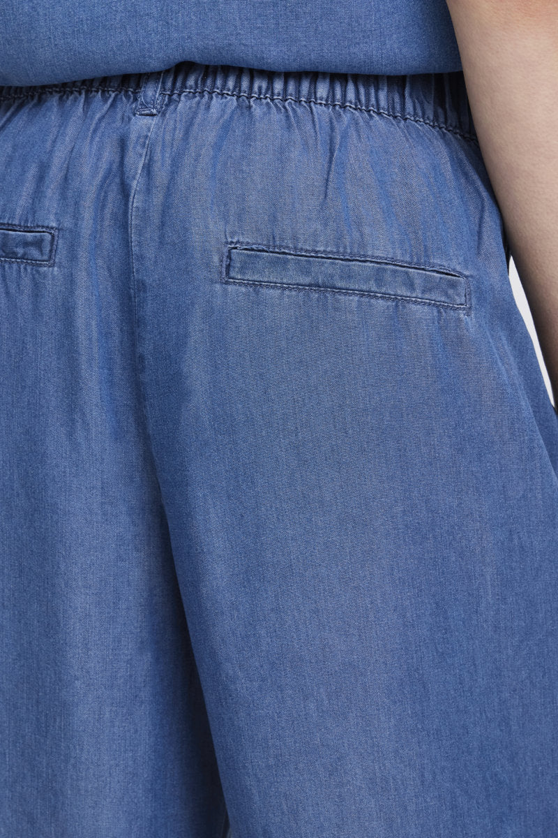 Kosmo crop trousers, mid denim