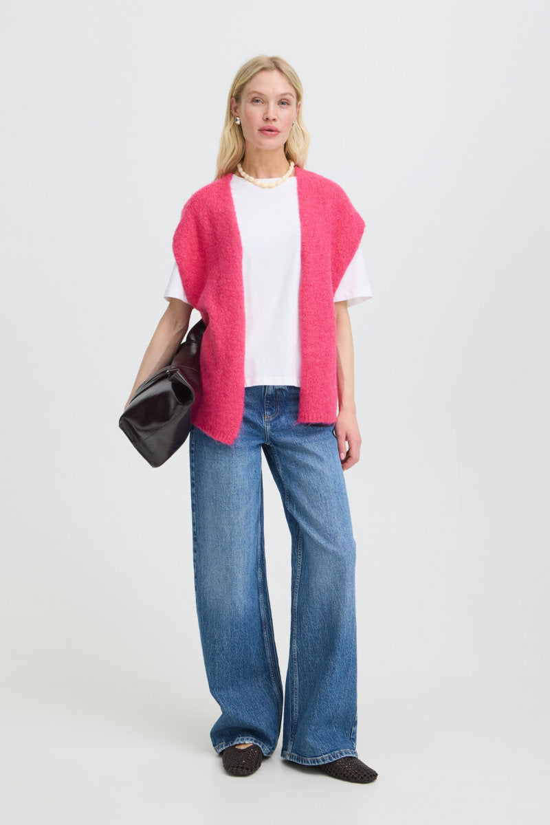 Millers waistcoat, fuchsia