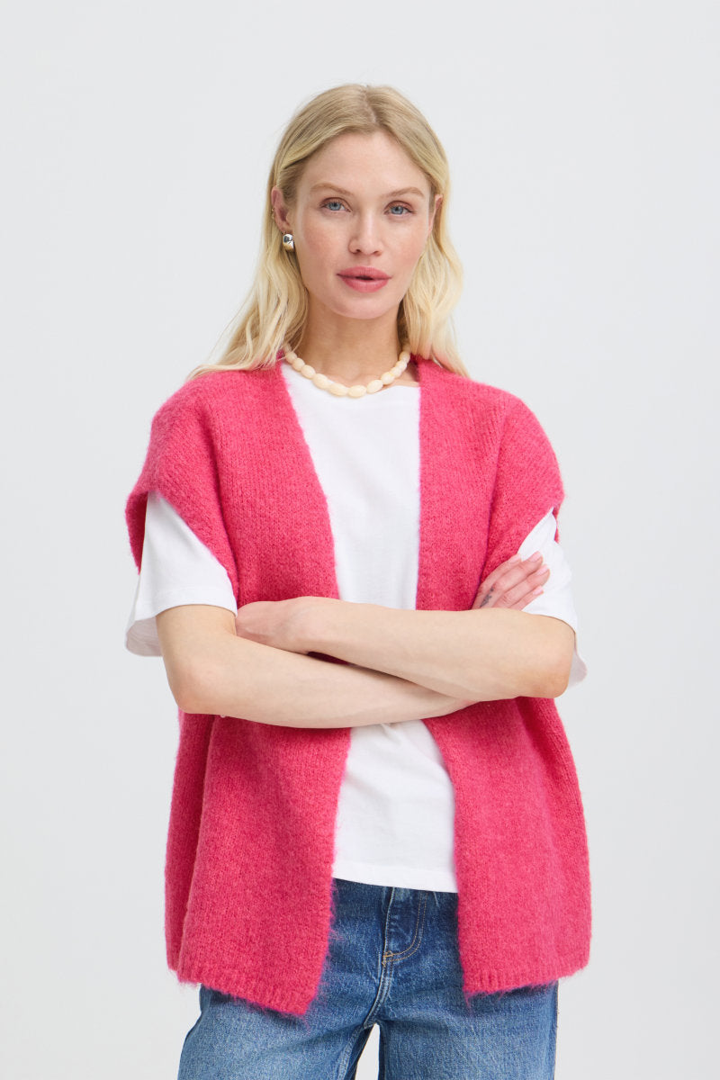 Millers waistcoat, fuchsia