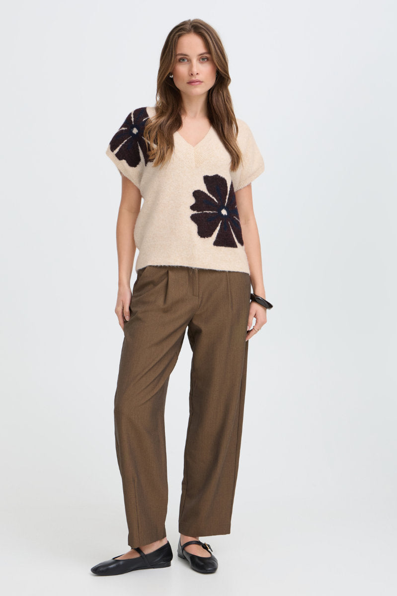 Omea flower slipover, stone