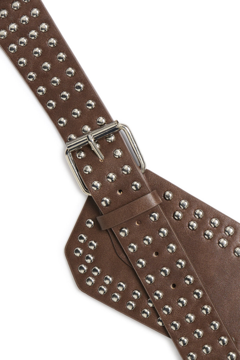 Walela stud belt, brown