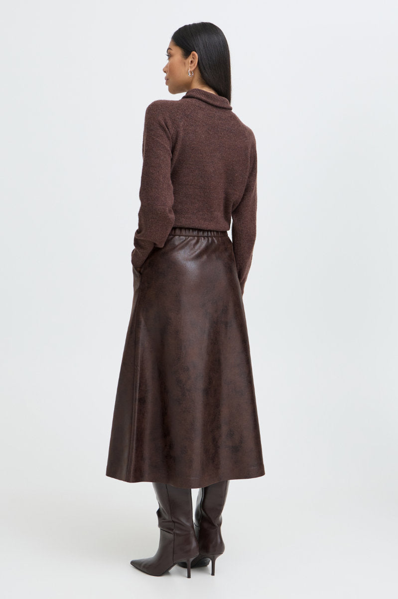 Dimian skirt, coffee