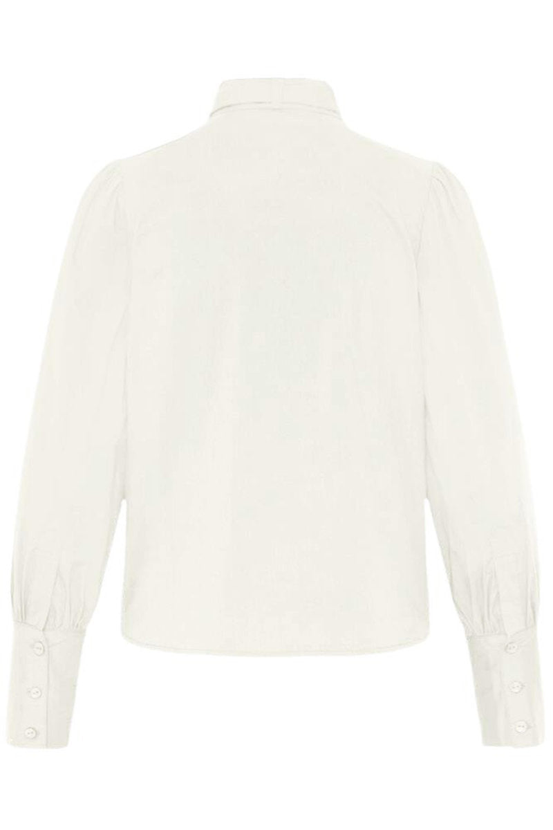 Idol bow shirt, ivory