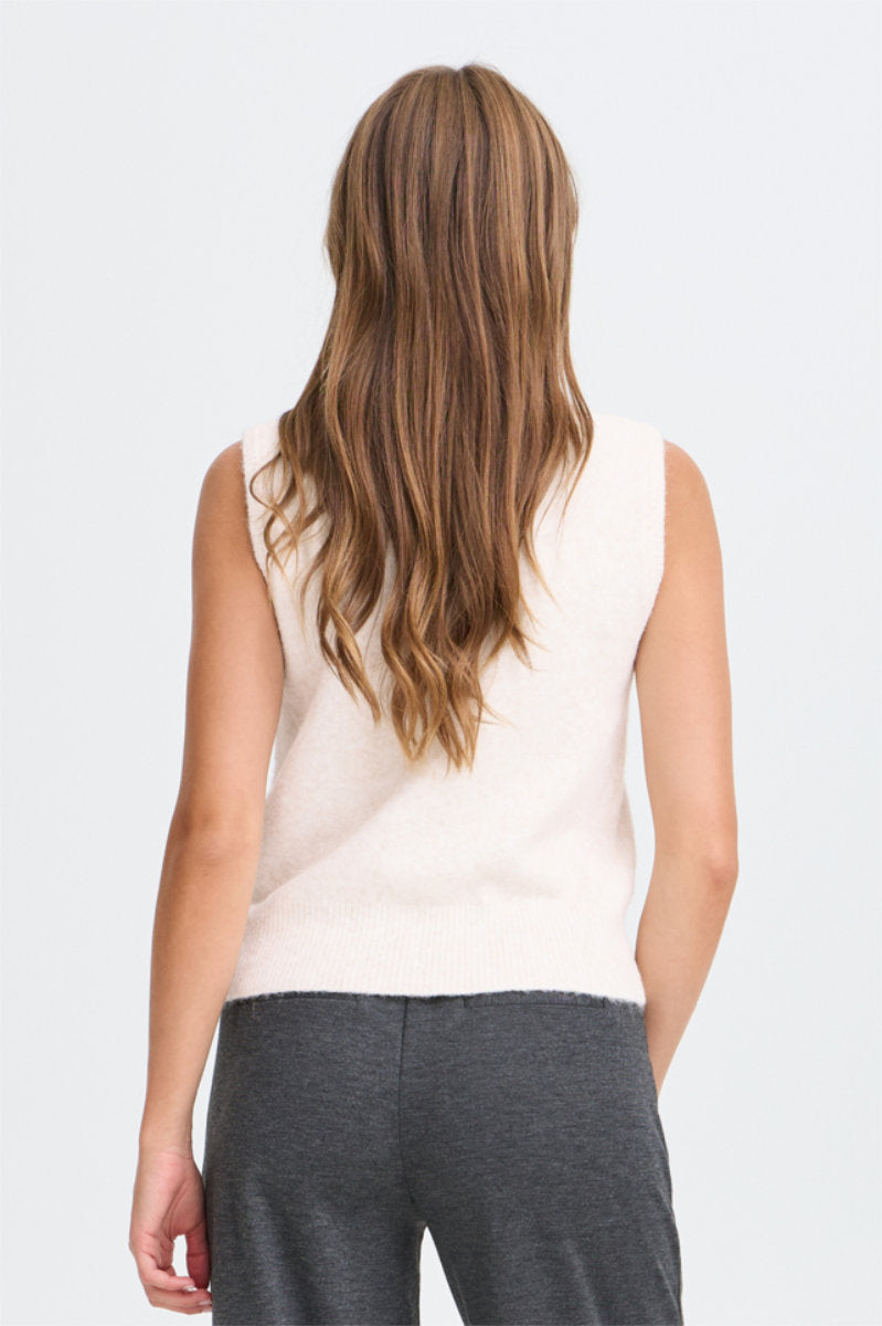 Omea zipper gilet, birch