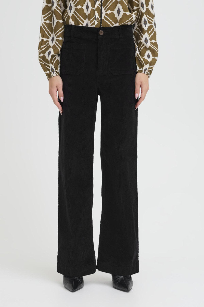 Dasik cord trousers, black
