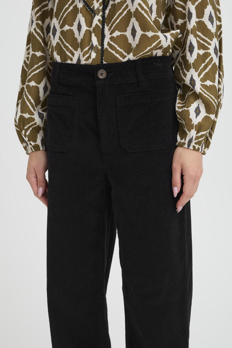 Dasik cord trousers, black