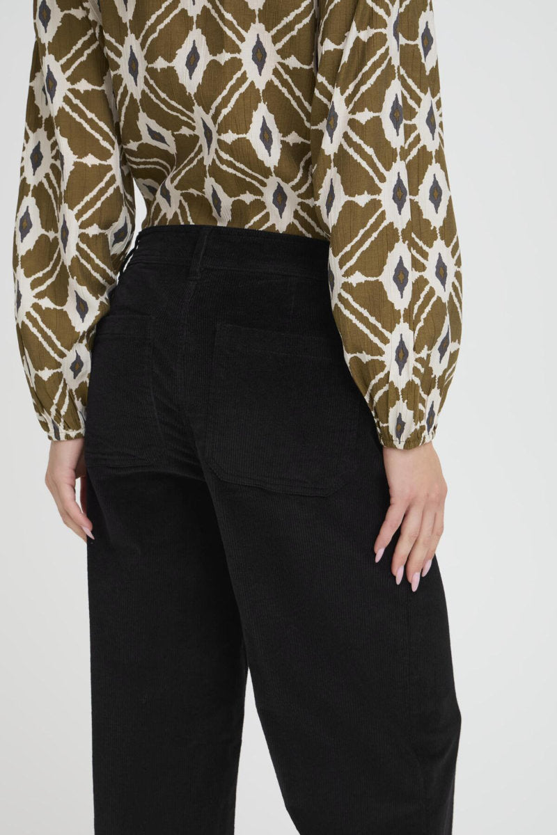 Dasik cord trousers, black