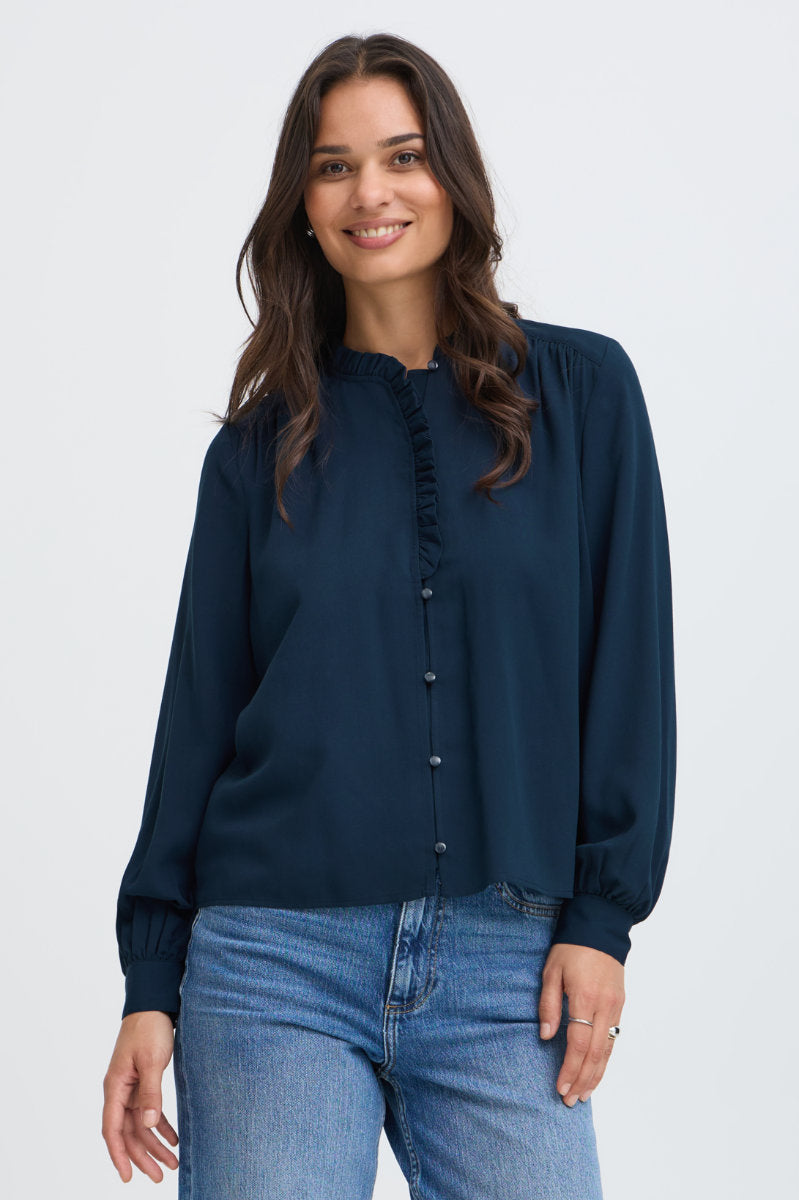 Faduma blouse, navy
