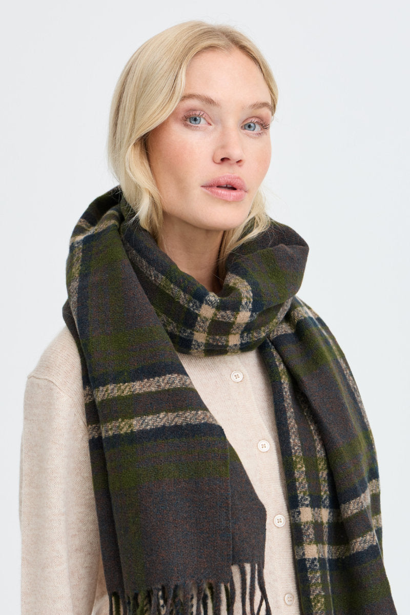 Welch scarf, brown